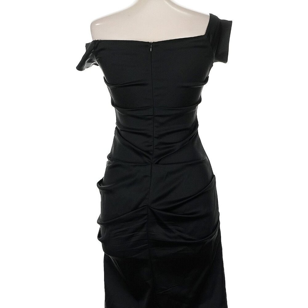 Betsy & Adam Off the Shoulder Ruched mini dress - Size 6 - Picture 3 of 3